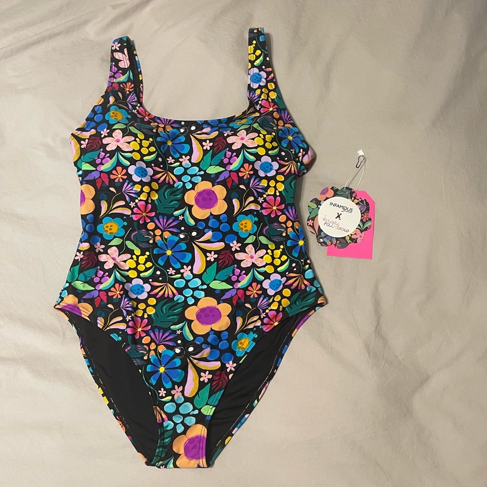 Infamous Swim Colorful Floral Swimsuit